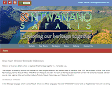 Tablet Screenshot of ntwananotours.com